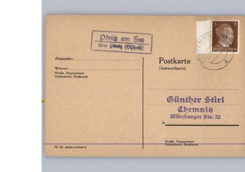 Pönitz Landpoststempel
