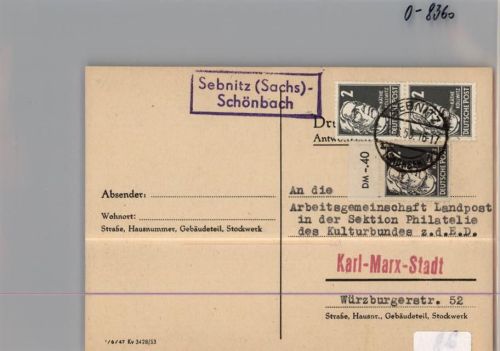 Sebnitz Landpoststempel