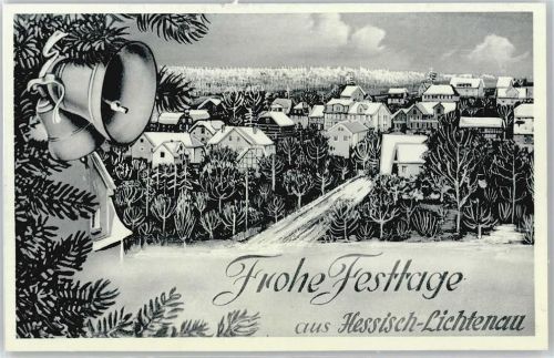 Hessisch Lichtenau Winter-Karte