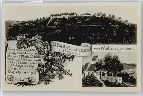 Tüllingen von Weil aus gesehen