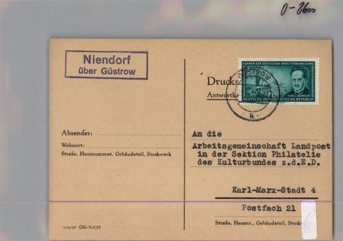 Niendorf Landpoststempel