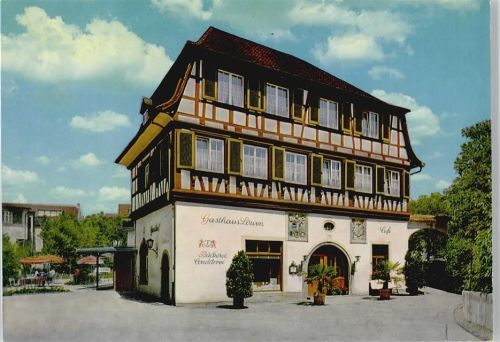 Hagnau Gasthaus Löwen Baum Fenster Tür