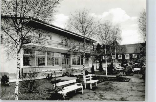 Eibelshausen Erholungsheim Bank Baum Balkon