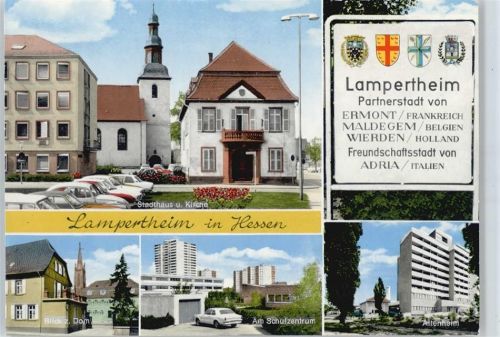 Lampertheim Stadthaus , Schule , Altersheim