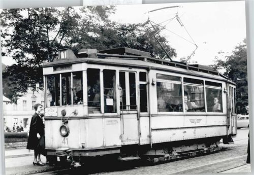 Cottbus 1965 Straßenbahn Baum