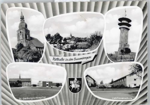 Nottuln Kirche, Longinusturm, Krankenhaus, Liebfrauenschule