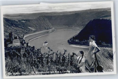 St. Goarshausen Gitarre, Rhein, Burg, Kinder