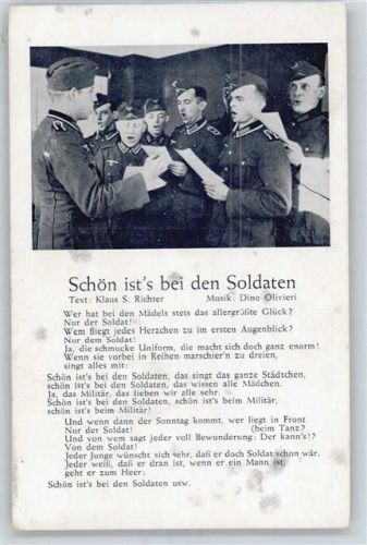 Schön ist es bei den Soldaten