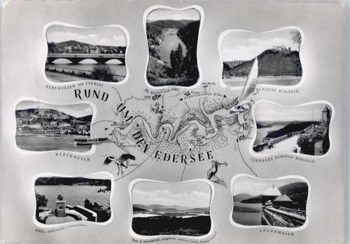 Waldeck Mehrfachansicht Edersee