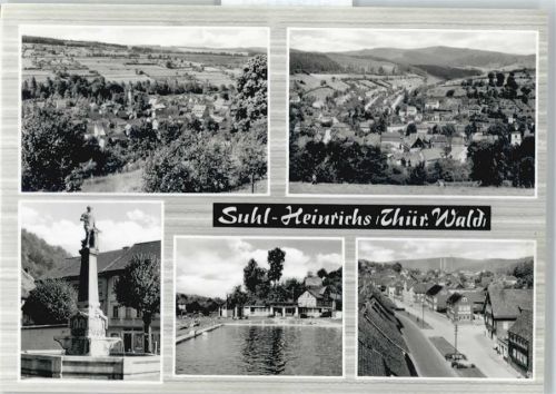 Suhl Gesamtansicht, Denkmal, Schwimmbad