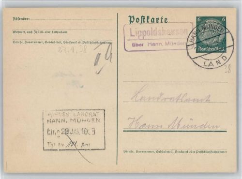 Lippoldshausen Landpoststempel