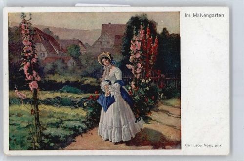 No.183 , Carl Leop. Voss , Im Malvengarten AKU2