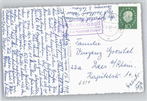 Waldleiningen Landpoststempel Hesselbach