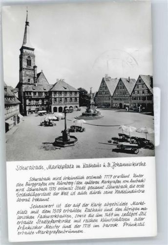 Schwabach St. Johanniskirche, Rathaus, Fachwerk, Marktplatz