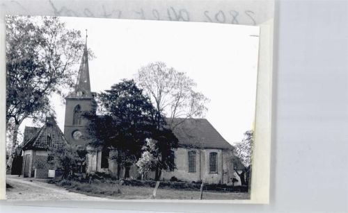 Otterstedt Foto mit Negativ, Kirche