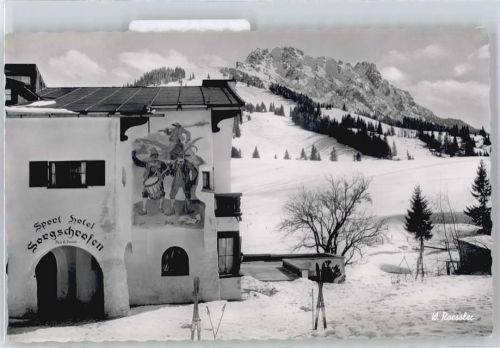 Jungholz Hotel Sorgschrofen Winter Berg