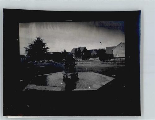 Rasdorf Foto mit Negativ, Brunnen