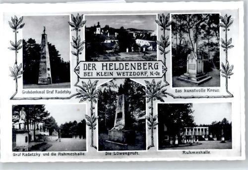 Kleinwetzdorf Der Heldenberg, Grabdenkmal Graf Radetzky, Ruhmeshalle