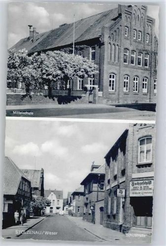 31592 W3078 Stolzenau , Weser - Schule, Geschäft, Schulstraße