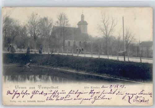 Tempelhof alte Kirche , Marke entfernt