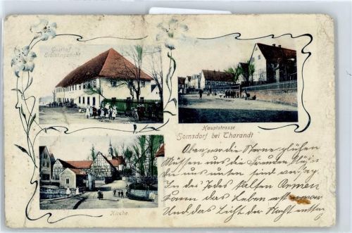Tharandt Gasthof Erblehngericht, Kirche, Hauptstraße