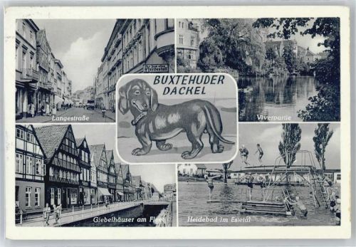 Buxtehude Langestrasse, Dackel, Heilbad, Teilansichten