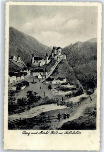 Hals Burg und Markt im Mittelalter
