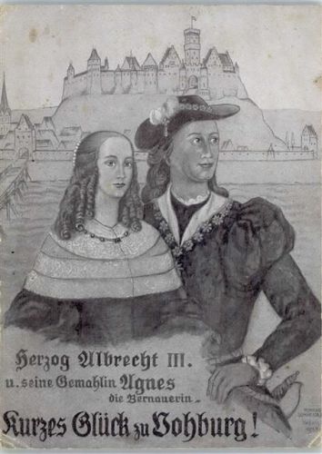 Vohburg Herzog Albrecht III. und seine Gemahlin Agnes