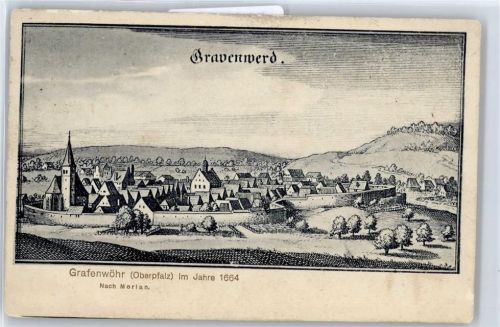 Grafenwöhr im Jahre 1664, nach Merian