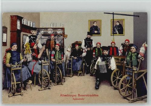 Altenburger Spinnstube 1926 AK