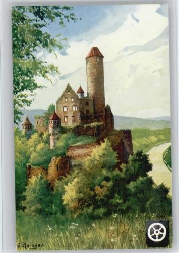 Neckarzimmern Schloßruine Hornberg sign. Rothgeb