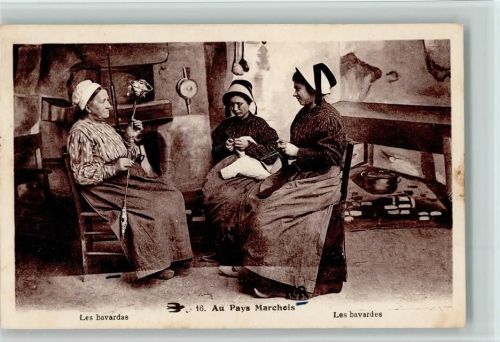 und Stricken - Au Pays Marcheis - Volkstypen Trachten Spinnerei 1943