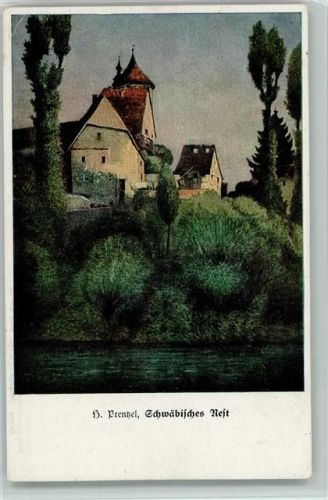 1918 sign Prentzel - schwäbisches Nest , gute Erhaltung