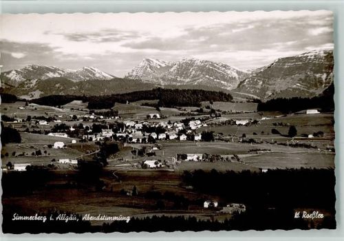 Simmerberg Abendstimmung Photo W. Roeßler