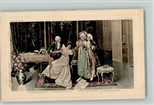 1914 Konservation am Hofe - Rokoko