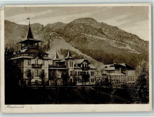 W8230 Bad Reichenhall Gmain - Erholungsheim der Bayer. Feuerwehren AK Feuerwehr 1936