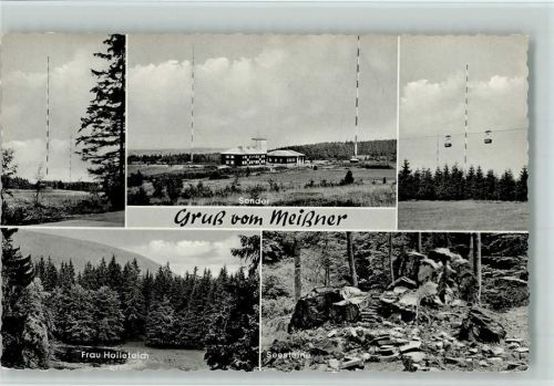 Meißner Sendetürme und Sender ca 1956 AK
