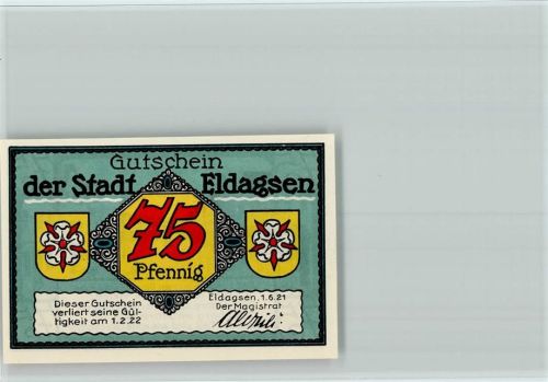 Eldagsen Notgeldschein Straße