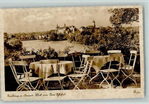 Neuburg Blick vom Arco Schlössel Terrasse Stoja