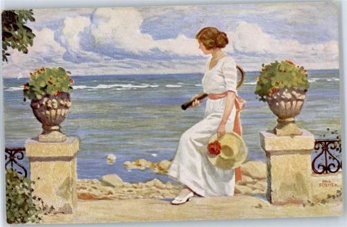 No.1342 , Paul Fischer , Erwartungsvoll