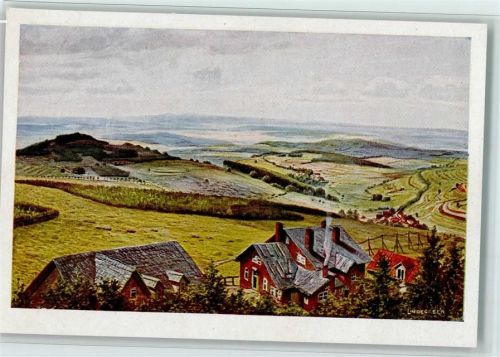 Hoherodskopf Blick vom Hoherodskopf sign. Lindegreen