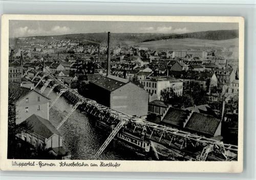 Barmen Schwebebahn am Hardtufer