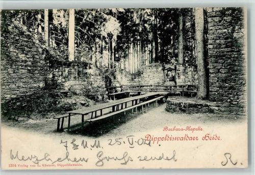 Dippoldiswalde 1904 Barbarella Kapelle Verlag Kästner 1394 AK