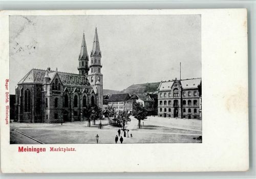 Meiningen 1906 Marktplatz
