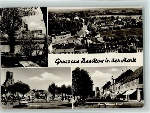 Beeskow Ernst-Thälmann-Straße Marktplatz Ortsansicht