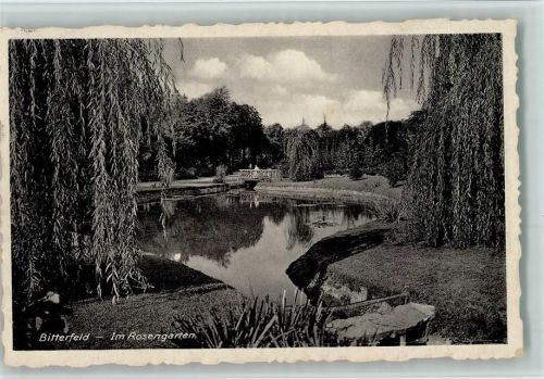 Bitterfeld Im Rosengarten 1942 AK