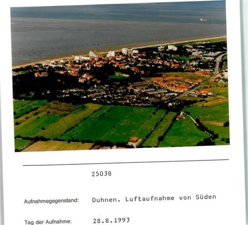Duhnen Foto montiert auf Karton