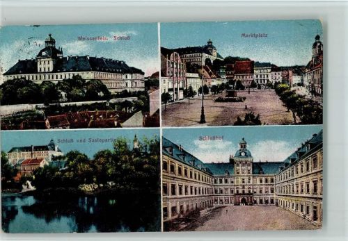 Weißenfels Schloß Marktplatz Saalepartie Schloßhof
