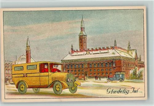 Glädelig Jul - Neujahr - sehr gute Erhaltung AK Postbus 1920