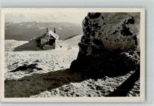 Fischerhütte Am Wiener Schneeberg Hüttenstempel Winteraufnahme